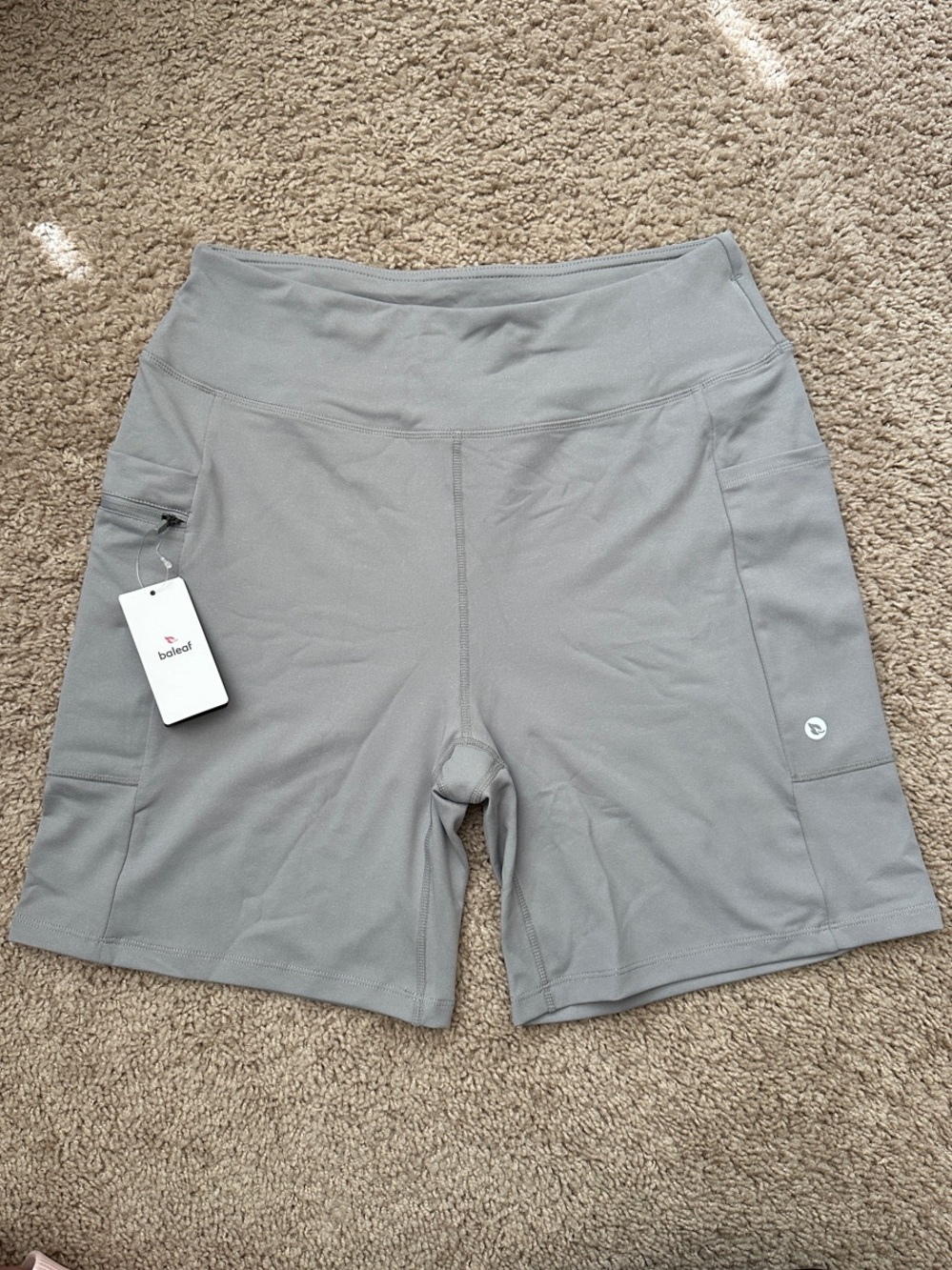 Baleaf 7” High-Waisted Bermuda Athletic Shorts with Side Pockets